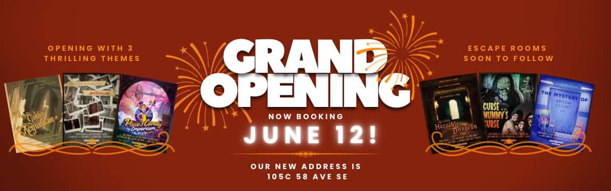 escape room calgary - grand opening