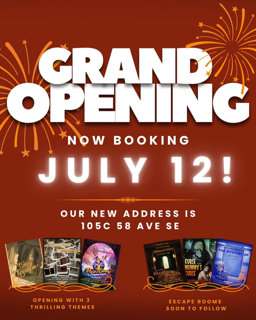 escape room calgary - grand opening